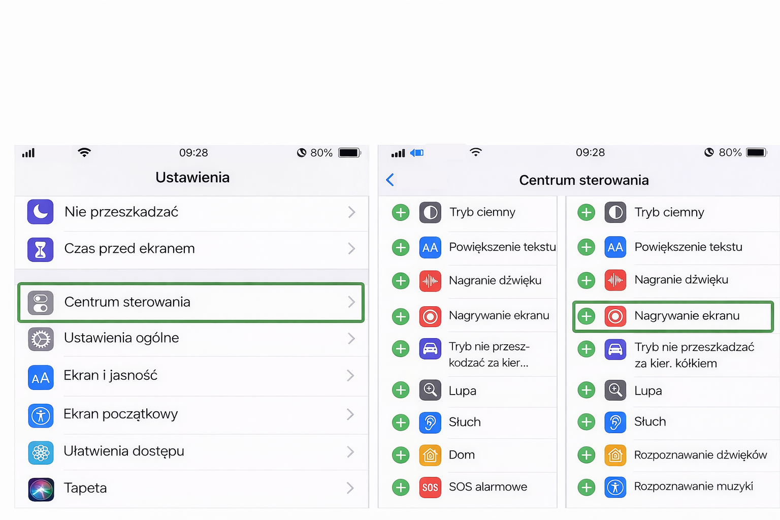 Jak dodać nagrywanie ekranu do Centrum sterowania na iPhonie