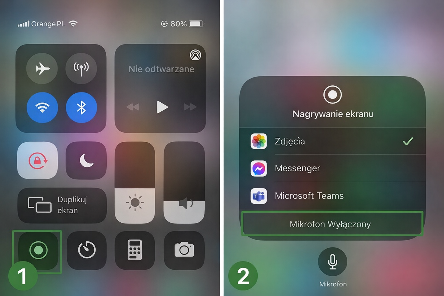 Jak rozpocząć nagrywanie ekranu na iPhonie i włączyć mikrofon