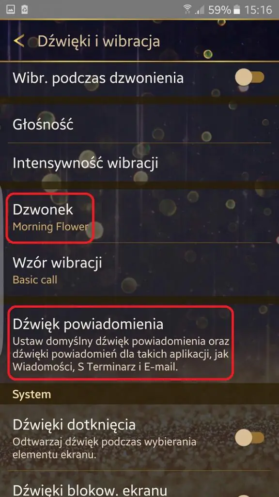 Zmień dzwonek w telefonie Samsung
